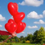 Red Heart Shaped Balloons Set
