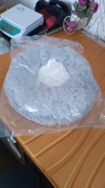 Medium Round Dog Beds for Small, Medium Dogs and Cats (1 Pc) - Fabric Detail by Nari Haat, Indian ethnic wear, women ...