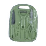 Plastic Chopping Board with Knife Set Scissor and Wine Opener for  Cutting - Closeup Embroidery by Nari Haat, Indian ...