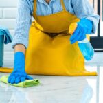 2-Pair Large Blue Multipurpose Gloves – Ideal for Washing, Gardening & Cleaning - Back View by Nari Haat, Indian et...