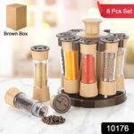 360 Revolving Spice Rack for Kitchen and Dining Table, 8 Spice jars - With Dupatta by Nari Haat, Indian ethnic wear, ...