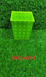 Square Single Plant Railing Dotted Planters - Neckline Detail by Nari Haat, Indian ethnic wear, women clothing, desig...