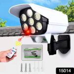 Solar Light Outdoor Motion Sensor Security Camera Shaped Dummy Wall Lamp (1 Pc) - Front View by Nari Haat, Indian eth...
