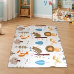 Baby Play Mat, Foam Play mat  Water-Proof Reversible Toxic Free (197x176 cm) - Front View by Nari Haat, Indian ethnic...