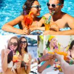 Plastic Straws Reusable Drinking Straws (4 pc Set / Mix design) - Back View by Nari Haat, Indian ethnic wear, women c...