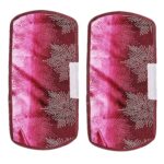 Polyester Fridge Handle Cover Set for Refrigerator Types (2 Pcs, Multi Design) - Back View by Nari Haat, Indian ethni...