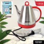 Stainless steel large capacity electric kettle (1500W / 1.5 Ltr.) - With Dupatta by Nari Haat, Indian ethnic wear, wo...