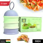 3 Layer Portable Baby Food Milk Powder Storage Box Bottle Container - With Dupatta by Nari Haat, Indian ethnic wear, ...