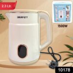 Double Wall Stainless Steel Electric Cordless Tea Kettle (1500W / 2.3 Ltr.) - With Dupatta by Nari Haat, Indian ethni...