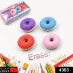 Donut Eraser for Girls & Boys / Eraser for School B'Day Return Gift Party Doughnut Lollipop Ice Cream Theme Shape Era...
