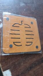 Square Bamboo Wood Table Place mat Hot Pot Cup Mat Tea Coaster(14×14 Cm / 1 Pc) - Full Detail by Nari Haat, Indian e...