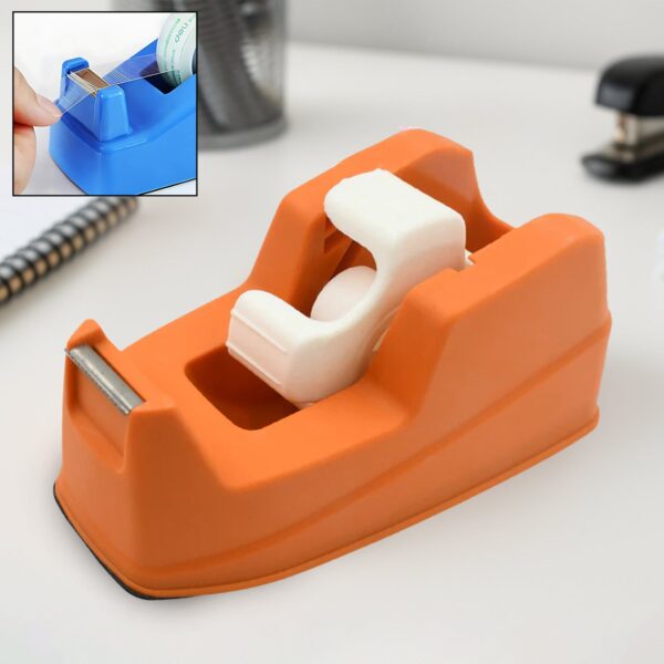 Plastic Tape Dispenser Cutter for Home Office 1 Pc 605 gm - Front View by Nari Haat, Indian ethnic wear, women clothi...
