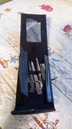 6-in-1 Nail Care Kit: Clippers, Trimmers, Mirror & Travel Case - Neckline Detail by Nari Haat, Indian ethnic wear, wo...
