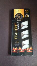 Tealight Candles Set, Smokeless Candles, Diwali (10 Pcs set) - Fabric Detail by Nari Haat, Indian ethnic wear, women ...