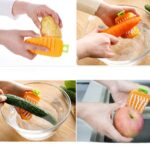 Carrot-Shaped Non-Toxic Vegetable Scrubbing Brush for Fruits & Veggies - Back View by Nari Haat, Indian ethnic wear, ...