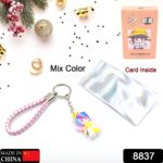 Cute Keychain With Card Gift - Keychain Accessories Key Chain Backpack Charms Car Keys Keychain for Kids Girls, Unico...