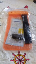 Waterproof Phone Pouch Bag,  for Beach Swimming Pool & Camping For all Mobile - Fabric Detail by Nari Haat, Indian et...