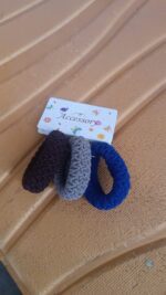 Tyre Shape Hair Rubber Bands Pack of 3 (Multicolour), Hair accessories - Full Detail by Nari Haat, Indian ethnic wear...