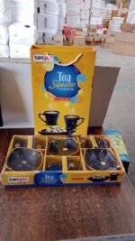 Sweet Buzz 9-Piece Seashell Ceramic Cup Set – Ideal for Home & Gifts - Full Detail by Nari Haat, Indian ethnic wear...