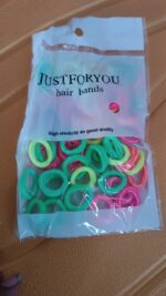 Small Ponytail Rubber Bands for Hair (Pack of 50 / Multicolour) - Full Detail by Nari Haat, Indian ethnic wear, women...