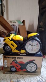 Retro Motorcycle Alarm Clock – Novelty Bike Engine Style Desk Clock - Full Detail by Nari Haat, Indian ethnic wear,...