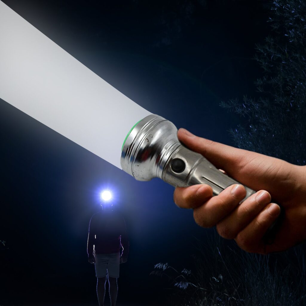 Nostalgic Portable Iron Flashlight