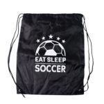 Drawstring Sport Backpack – High-Quality Gym Sack for Men & Women (Large) - Sleeve Design by Nari Haat, Indian ethn...