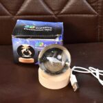 Fish 3D Crystal Ball lamps With Base (1 Pc) - Full Detail by Nari Haat, Indian ethnic wear, women clothing, designer ...