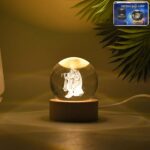 Radha Krishna 3D Crystal Ball Lamp