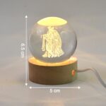 3D Crystal Ball lamps for Bedroom 3D Lamps for Home Decoration 3D Crystal Ball Night Light Gifts for Women Gifts for ...
