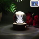 Ganesha 3D Crystal Ball Lamp