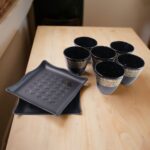 2 Bowl & 6 Glass Snake Set ( 8 Pc Set ) - Neckline Detail by Nari Haat, Indian ethnic wear, women clothing, designer ...