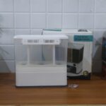 Easy Flow Cereal Dispenser for Kitchen 3 in 1 Push Button Wall Mount Container - Full Detail by Nari Haat, Indian eth...