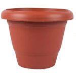 Garden Heavy Plastic Planter Pot / Gamla  (Brown, Pack of 1) - Closeup Embroidery by Nari Haat, Indian ethnic wear, w...
