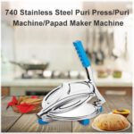 Stainless Steel Puri Press Chapati Maker - Closeup Embroidery by Nari Haat, Indian ethnic wear, women clothing, desig...