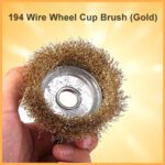 Wire Wheel Cup Brush (Gold) - Closeup Embroidery by Nari Haat, Indian ethnic wear, women clothing, designer suit