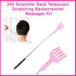 Scratcher Back, khujli stick, Telescopic Scratching Backscratcher Massager Kit - Closeup Embroidery by Nari Haat, Ind...