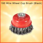 Wire Wheel Cup Brush (Black) - Sleeve Design by Nari Haat, Indian ethnic wear, women clothing, designer suit