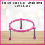 Stainless Steel Single Ring Matka Stand - Full Detail by Nari Haat, Indian ethnic wear, women clothing, designer suit