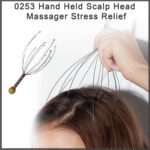 Hand Held Scalp Head Massager Stress Relief - Closeup Embroidery by Nari Haat, Indian ethnic wear, women clothing, de...