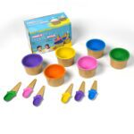 Premium Ice Cream Waffle Spoon Bowl Set (6-Piece , Color Box) - Neckline Detail by Nari Haat, Indian ethnic wear, wom...