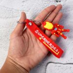 Cute Cartoon Silicone 3D Key Chain with Metal Hook & Strap (Pack of 1) - Back View by Nari Haat, Indian ethnic wear, ...