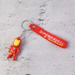 Cute Cartoon Silicone 3D Key Chain with Metal Hook & Strap (Pack of 1) - Front View by Nari Haat, Indian ethnic wear,...