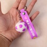 Cute Silicone 3D Key Chain with Metal Hook & Strap (Pack of 1) - Neckline Detail by Nari Haat, Indian ethnic wear, wo...