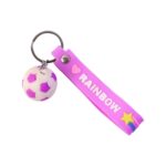 Cute Silicone 3D Key Chain with Metal Hook & Strap (Pack of 1) - Sleeve Design by Nari Haat, Indian ethnic wear, wome...