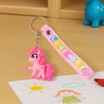 Cute Cartoon Silicone 3D Key Chain with Metal Hook & Strap (Pack of 1) - Neckline Detail by Nari Haat, Indian ethnic ...