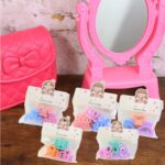 Plastic Small Hair Clips Girls Kids Hair Accessories (3 Pcs Set / Mix Color & Design) - Back View by Nari Haat, India...