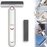 Portable Self-Squeeze Mini Mop – Strong Absorbent Mop for Bathroom & Kitchen - Neckline Detail by Nari Haat, Indian...