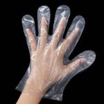 Plastic Transparent Disposable Clear Gloves (White) (100Pc) - Full Detail by Nari Haat, Indian ethnic wear, women clo...