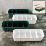 5 Compartment Drawer Storage Boxes for Socks